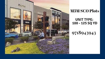 M3M SCO Plots @ 9899343020 | M3M SCO Commercial Plots Gurgaon