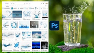 How to Make Watersplash Transparent with Photoshop #197