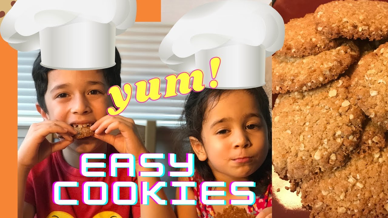 Oatmeal and coconut cookiesNo EggsSimple RecipeSummer Activity for