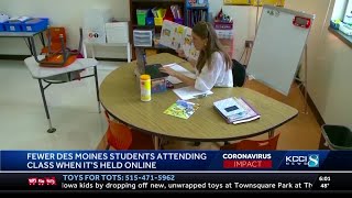 Des Moines schools report dip in online learning attendance