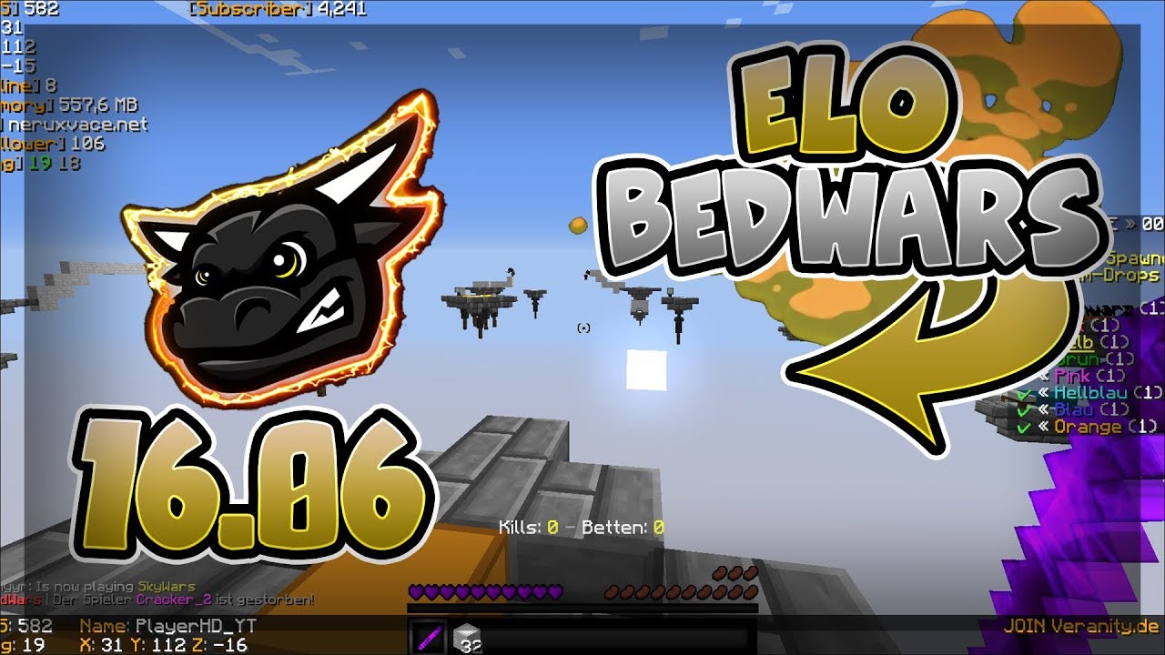 Elo BedWars + ERÖFFNUNG 16.06 Veranity.de