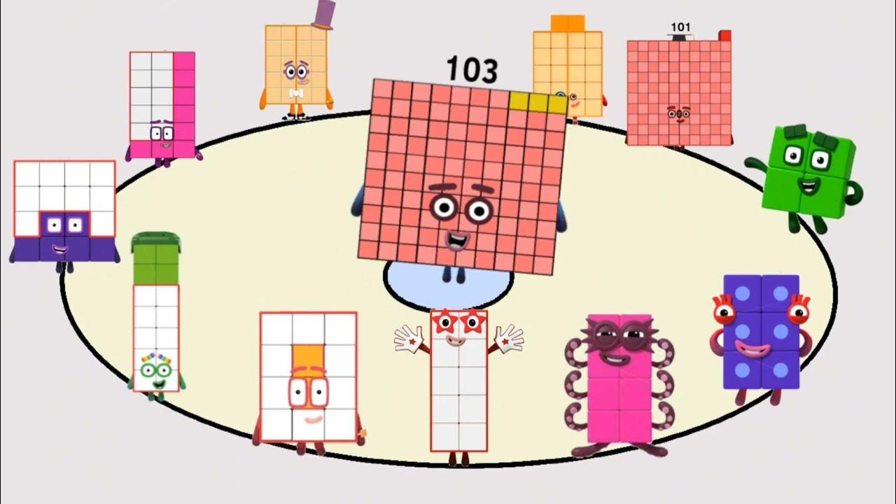 Numberblocks 101 to 105 add odd and even numbers compilation youtube