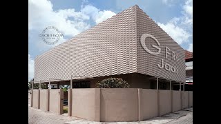 Installation of GFRC Jaali by Ferrocon