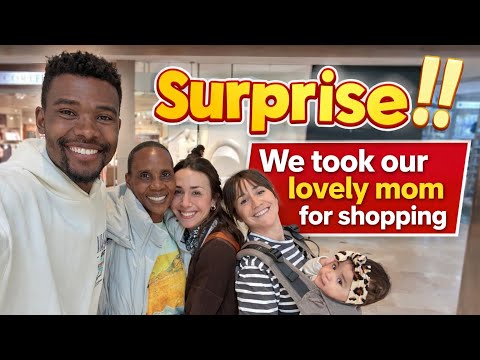 We took our lovely mom for shopping in Madrid after her arrival from Africa Kenya