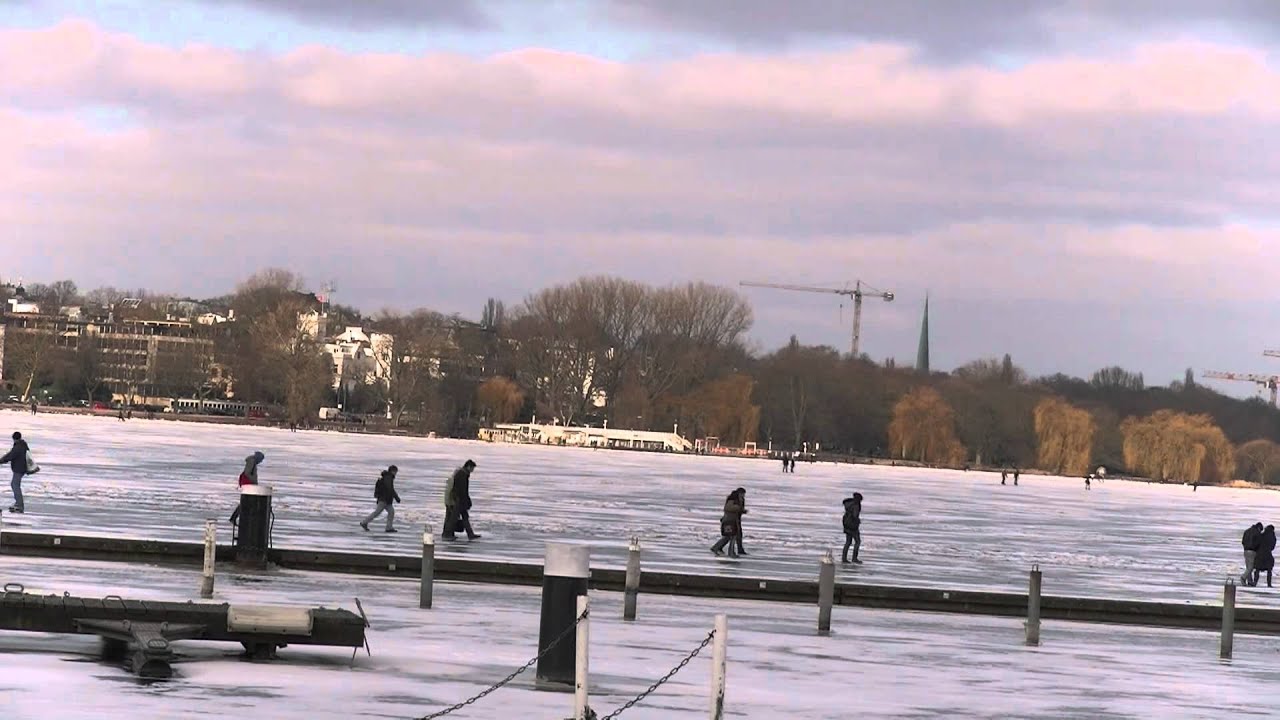 hamburg außenalster alstereis timelapse zeitraffer