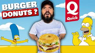 Des Burgers Simpsons en Forme de Donuts chez Quick 😁🍔🍩