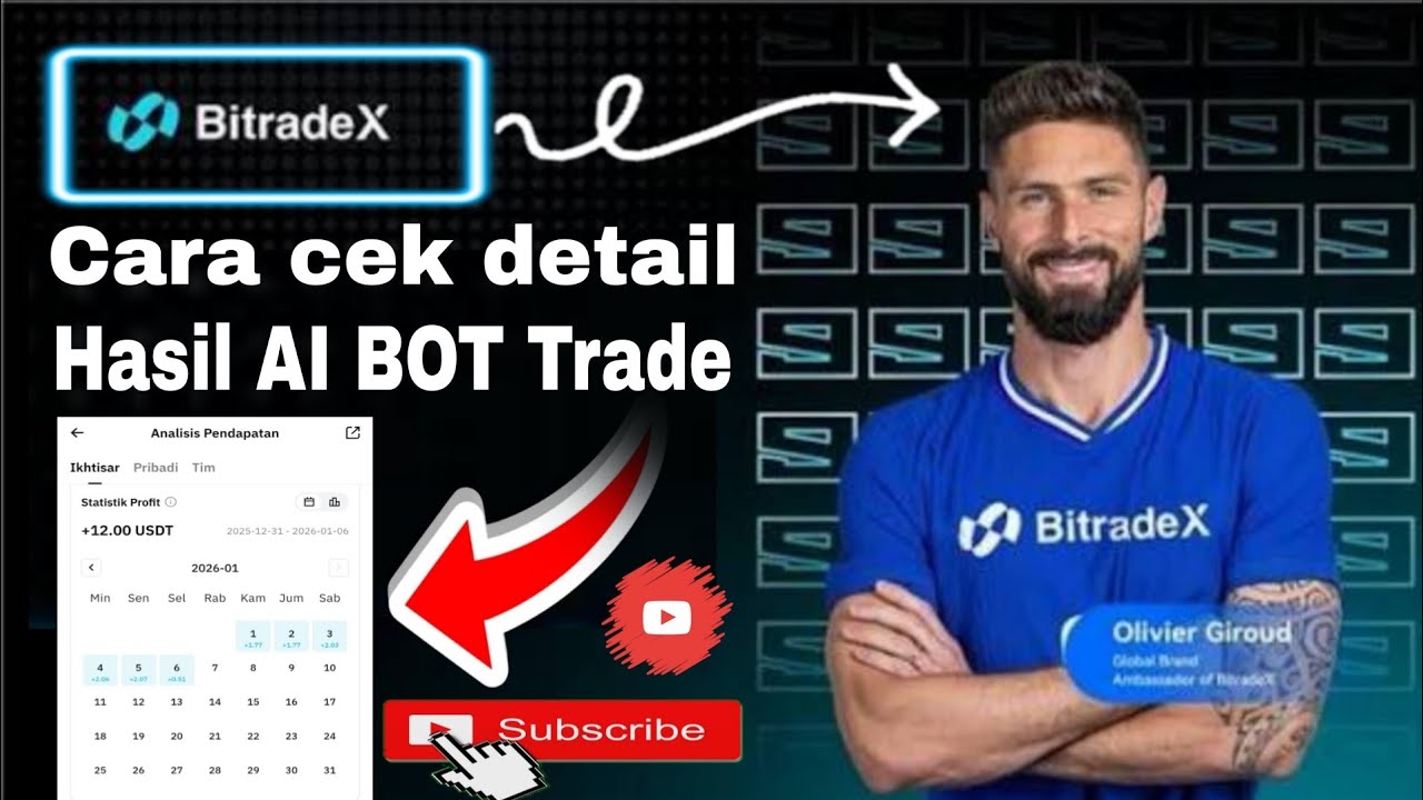 Cara cek detail hasil trading AI BOT Trade Exchange Bitradex 💞