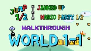 [SMW hack - JUMP½ Full Walkthrough] 1-1:BEGINNER FRIENDLY