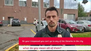New Frauditor being racist and trespassed from libraries