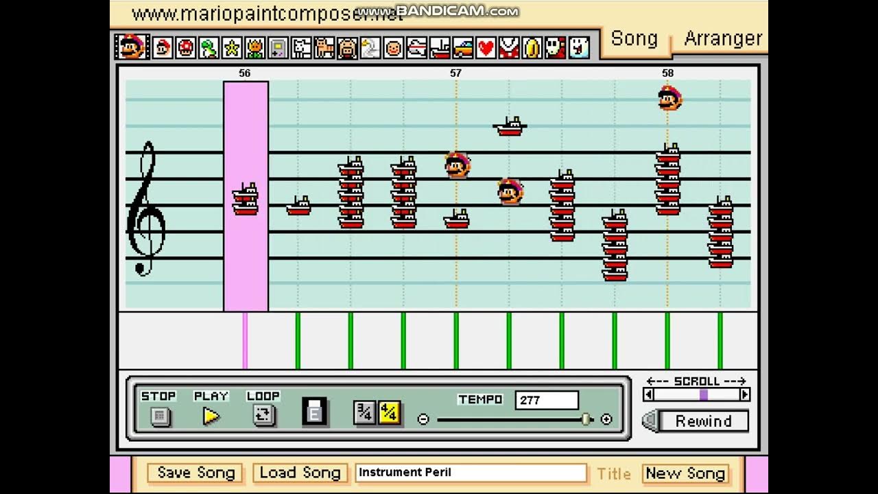 Instrument Peril Mario Paint Composer YouTube