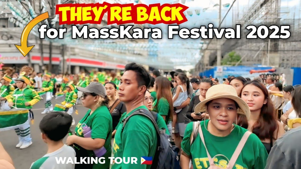 MassKara Festival 2025 INTERSCHOOL DRUM AND LYRE CORPS COMPETITION Bacolod City Philippines Walking