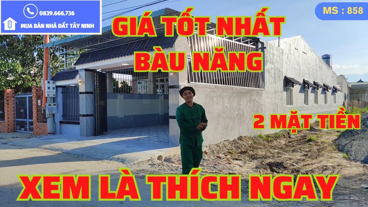 Hạ Giá Căn Nhà 2 Mặt Tiền Tặng Kèm Nội Thất Bàu Năng     Mua Bán Nhà Đất Tây Ninh 858N