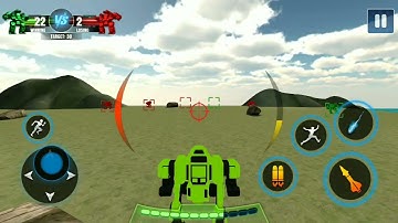 Elephant Robot Vs Lion Robot (Multilayer Mode) Green Land Gameplay