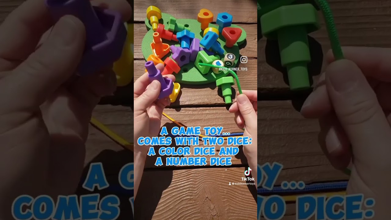 Did you know our Jumbo Lacing Pegboard Set is a 3 IN 1 Toy!