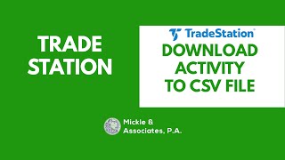 Tax Tips: Export TradeStation 1099-B transaction data to CSV for Tax Reporting