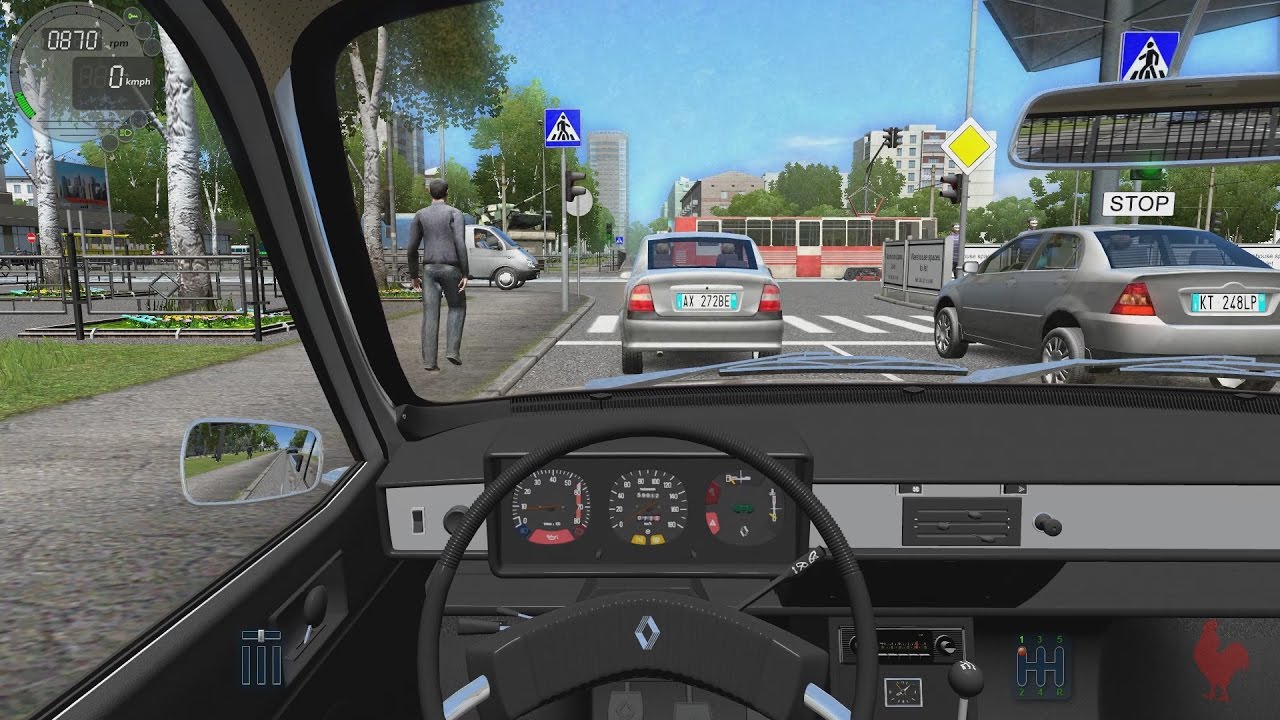 City car driving renault