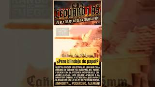Mucho cañón, CERO blindaje: La verdad del Leopard 1A5 🥶 #shorts #shortvideo #short