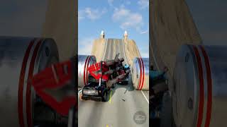 BOLLARDS CRUSH Every Vehicle! 🛑 Who Survives? 😱💥 | BeamNG.Drive | #beamngdrive