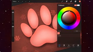 Cute Soft Paw Drawing iPad Procreate screenshot 5