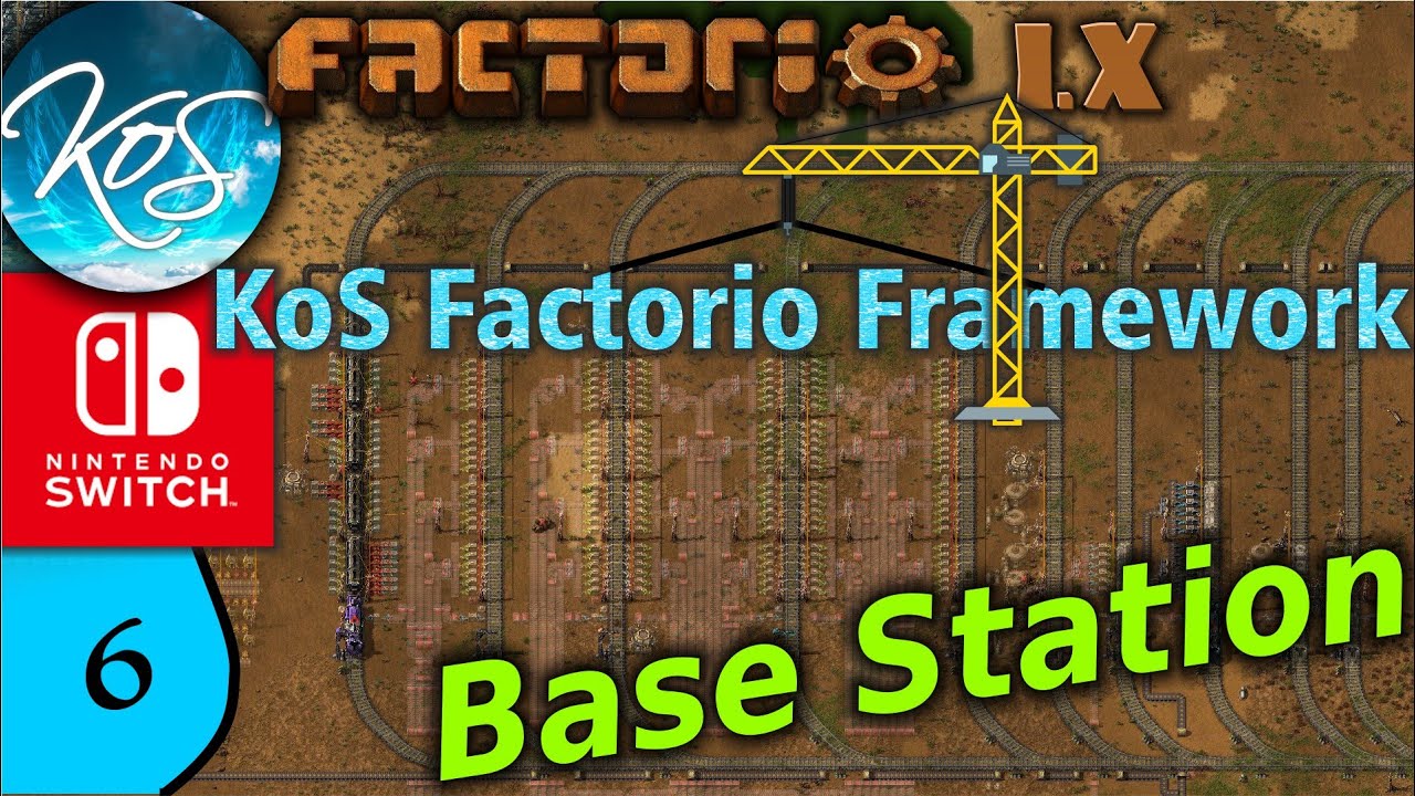 KoS Factorio Framework 6 - BUILDING OUR BASE TRAIN STATION - Tips ...