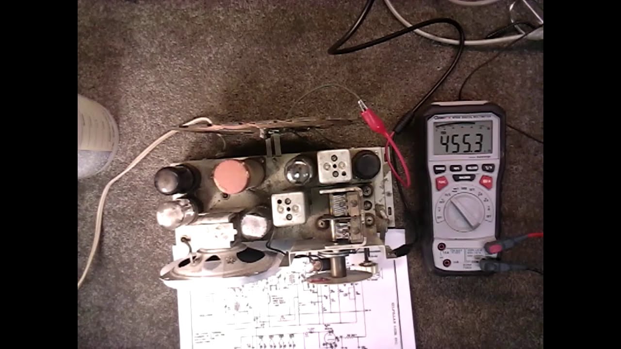 56-C Gilfillan Brothers Tube Radio Repair - Part 2 - Alignment & Demo
