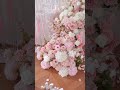 A9123Pink Delphinium Vine Flower Arrangement Table Floral Runner Aisle Wedding Decoration #wedding