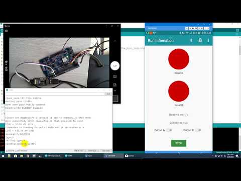nRF52832 with Arduino code and Android BLE IO