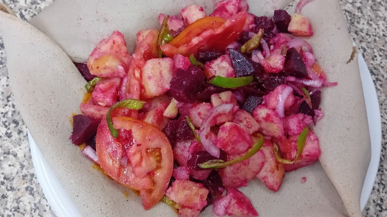 የቀይስር በድንች ሰላጣ አሰራር#ethiopianfood  @mulutube2116 