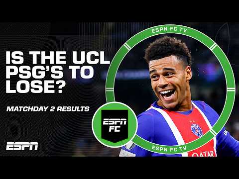 UEFA Champions League matchday 2 recap 🍿 PSG setting the bar high⁉️ | ESPN FC