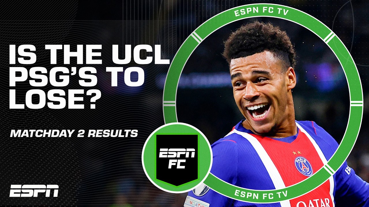 UEFA Champions League matchday 2 recap 🍿 PSG setting the bar high⁉️ | ESPN FC
