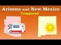 Arizona and New Mexico Compared