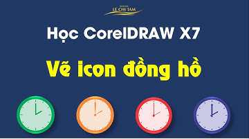 TỰ HỌC ĐỒ HỌA với CorelDRAW X7 | Bài 13: Vẽ icon đồng hồ