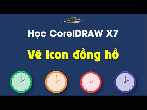 TỰ HỌC ĐỒ HỌA với CorelDRAW X7 | Bài 13: Vẽ icon đồng hồ