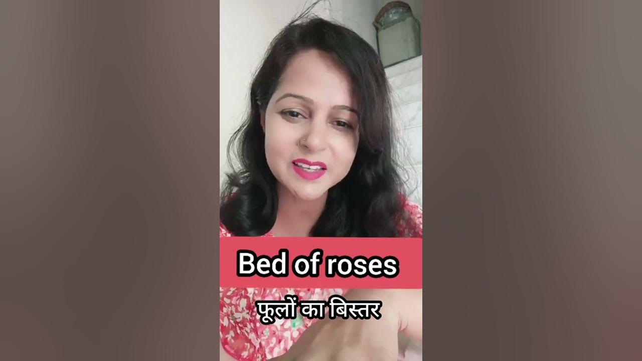 idiomatic expressions BED OF ROSES🌹meaning & usageDaily use example
