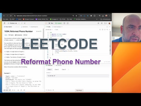 LeetCode 1694: Reformat Phone Number | Easy String Manipulation Solution Explained!