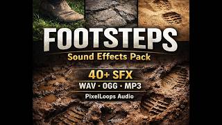 Footsteps Sound Effects Pack – Walking & Running SFX for Games (Royalty Free)