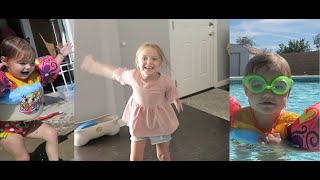 Swimming at Naunee's, Opening Presents, and Linc's 4th Birthday!