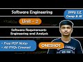 SE | Unit 2 | Software Requirements Engineering and Analysis | SPPU S.E. Comp &amp; A.I. | Oneshot