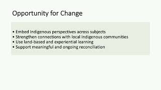 Embedding Indigenous Perspectives Through Land-Based Learning