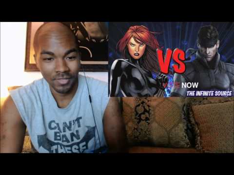 KrimReacts #91: RAPPING OR SINGING!?!? (Black Widow Vs. Solid Snake Battle & Reaction)