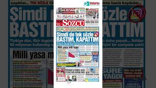 Sözcü Gazetesi 1. Sayfa - 3 Ağustos 2024