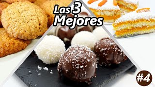 Las 3 MEJORES RECETAS con COCO, Dulces DELICIOSOS fáciles y que sorprenderán 