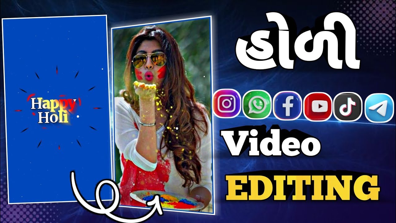 Holi Status Video Editing Gujrati New 2025 // હોળી સ્ટેટસ વીડિયો એડિટ ગુજરાતી ન્યુ 2025 // 