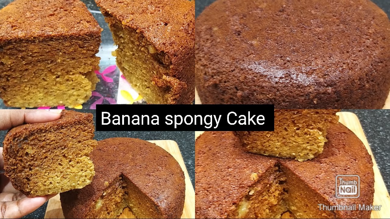 Banana spongy Cake recipe/Easy Banana Cake recipe.... - YouTube