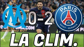 OM 0-2 PSG RÉACTION ! LA CLIM À MARSEILLE 🤣