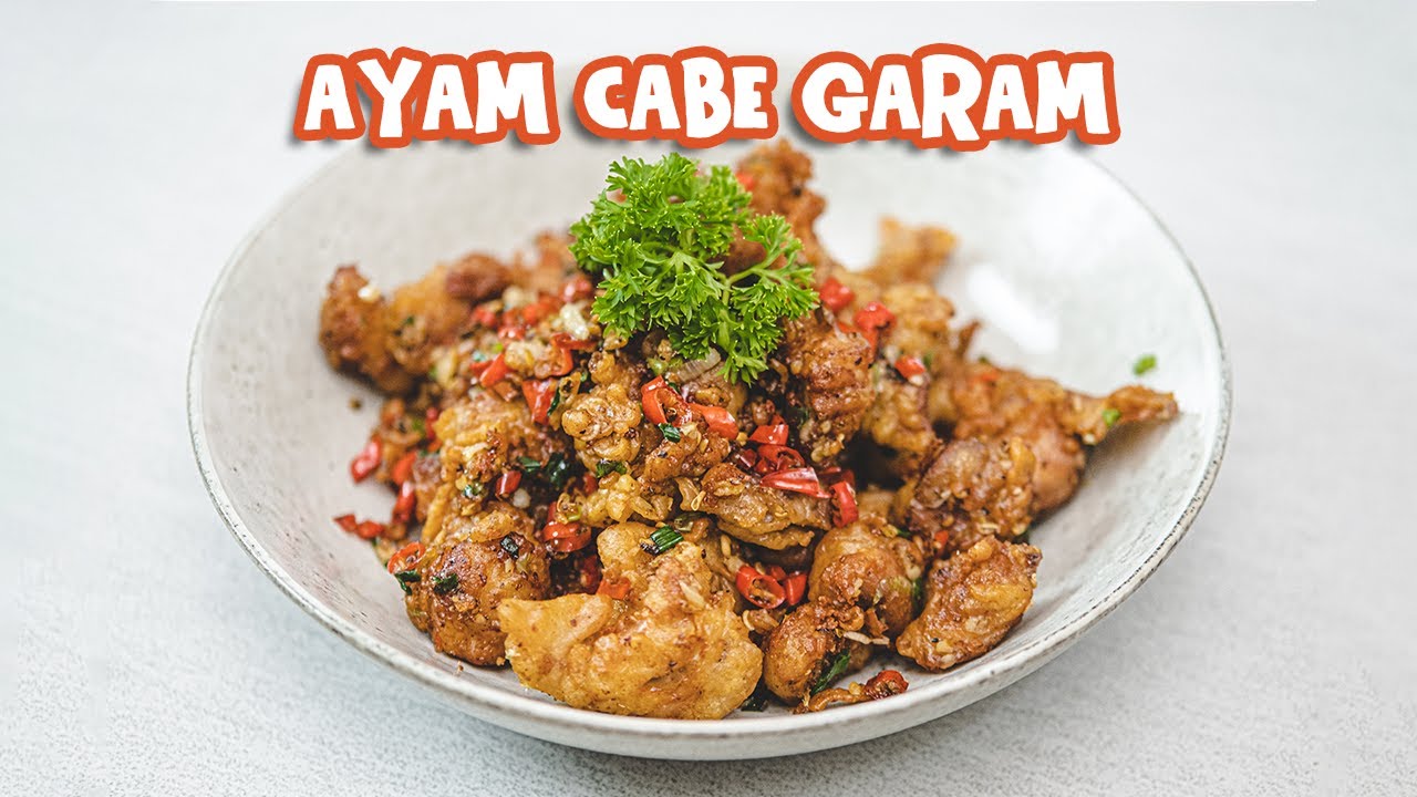 Terlalu Enak ! Bikin Nambah ! Resep Ayam Goreng Cabai Garam [ Lada Garam ]