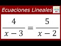 ECUACIONES LINEALES - Ejercicio 7