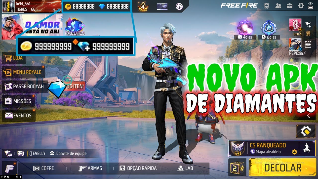 🔥APK MOD DIAMANTES INFINITOS NO FREE FIRE ATUALIZADO EM 2025 - YouTube