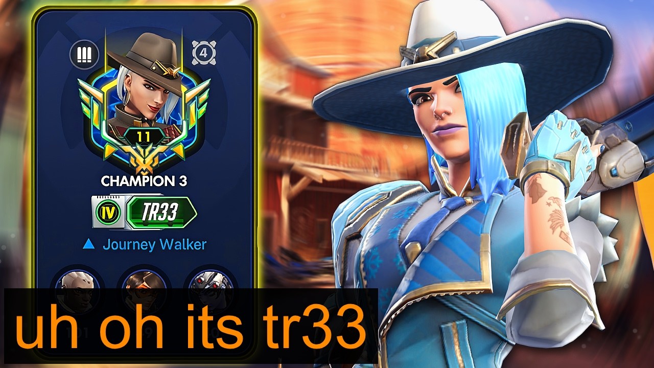 Mirroring Ashe against the RANK #1 Hitscan... (ft. Tr33) | Overwatch