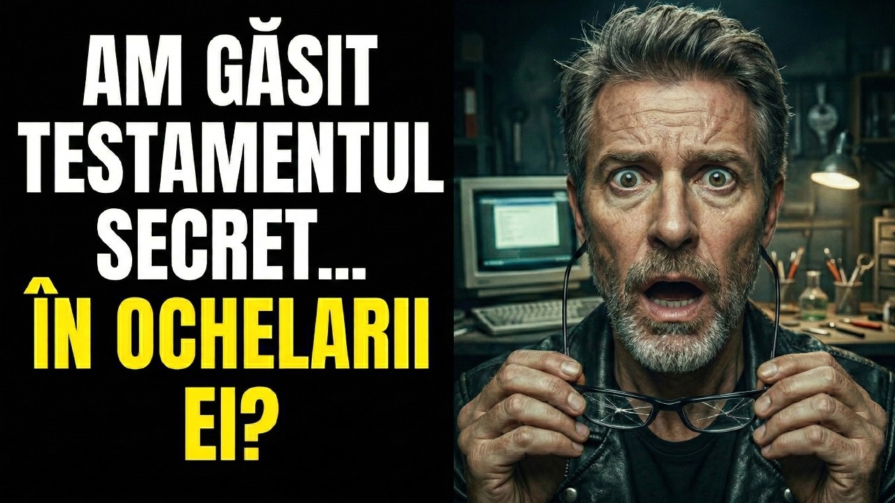 Am dus ochelarii soției decedate la reparat. Meșterul mi-a șoptit. „Verifică testamentul — tu...